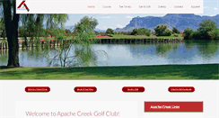 Desktop Screenshot of apachecreekgolfclub.com